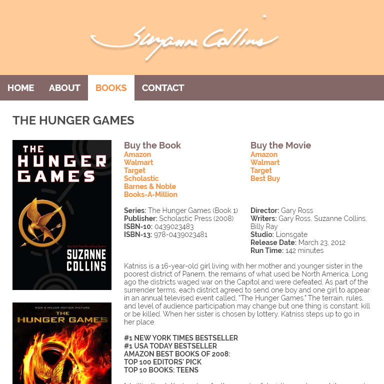 Book Subpage (Tablet)